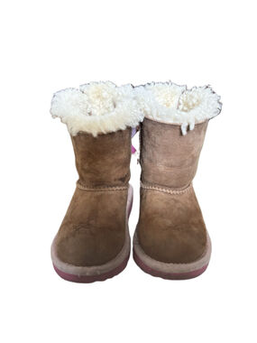 Baby UGG Boots Brown Pink Size 6
